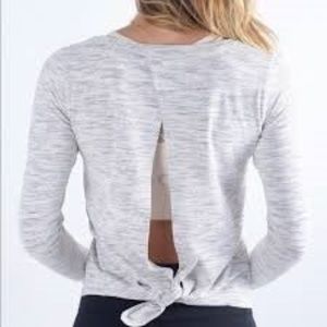 Zyia split back long sleeve top
